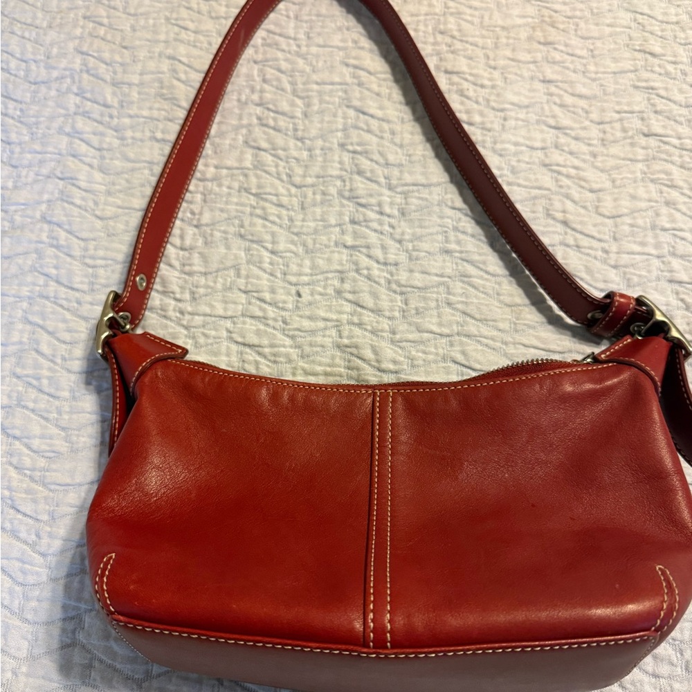 Coach Red Leather Mini Bag